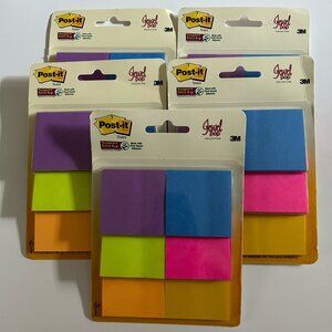 Post-it Notes Jewel Pop Collection 5 Packs Super Sticky New